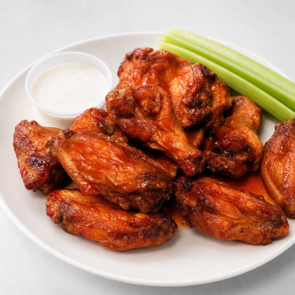 Bone-In Hot Wings.