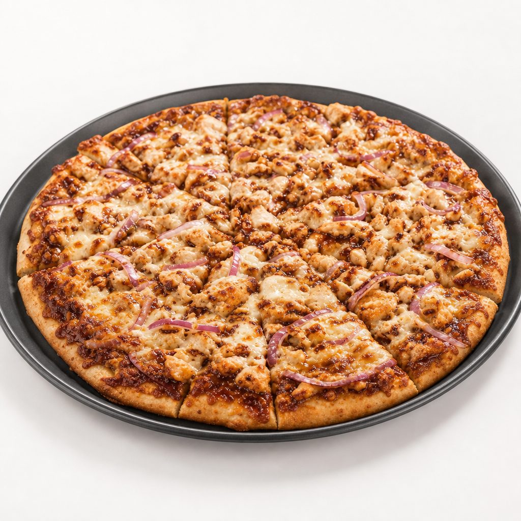BBQ Chicken Pizza.