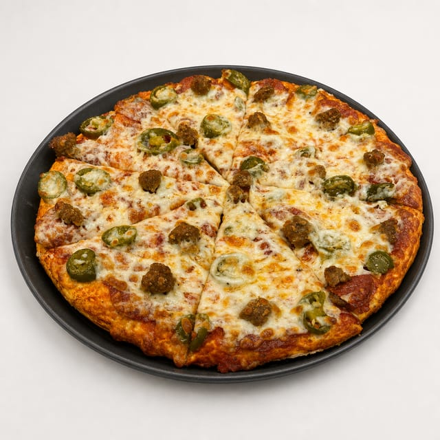 Veyo Volcano Pizza.